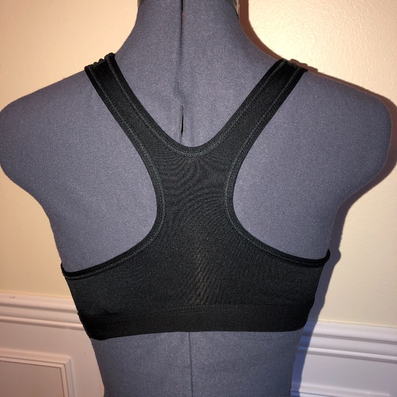 Nike PRO Dri Fit Black Sports Bra SMALL Racerback - Picture 2 of 5